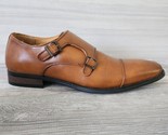 Vincent Cavallo Handmade Double Monk Strap Leather Dress Men 10.5 Cap To... - $57.31