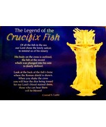 Crucifix fish gaff top sailcat fish skull religious jesus christ cross p... - $158.06 MXN