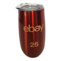 eBay Seller Christmas Gift Idea Red Travel Cup Mug Metal 6 oz 25th Anniv... - £7.83 GBP