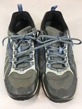 Merrell Womens 7 Running Trail Shoes Grey Gray Blue Vibram Soles  - $29.89