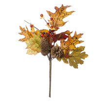 Fall Floral Artificial Fall Pick With Pine Cones A - £17.16 GBP