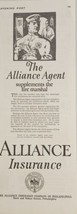1925 Print Ad Alliance Insurance Co. Supplements Fire Marshall Philadelphia,PA - £13.82 GBP