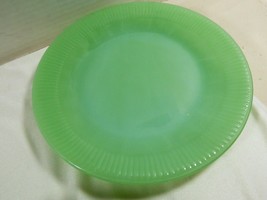 Oven Ware Fire King Jadeite Jane Ray dinner plates green ribbed dinnerwa... - $33.25