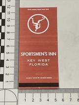 Vintage Matchbook Cover  Sportsmen’s Inn restaurant  Key West, FL  gmg  unstruck - $12.38