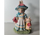 VTG Victorian Collection Rabbit Bunny Figurine Figure Mama Jumper With H... - $17.82