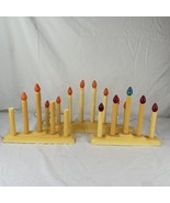 Lot 3 Vtg Noma Christmas Candle Dripping Candelabra Candolier Holiday De... - $68.30