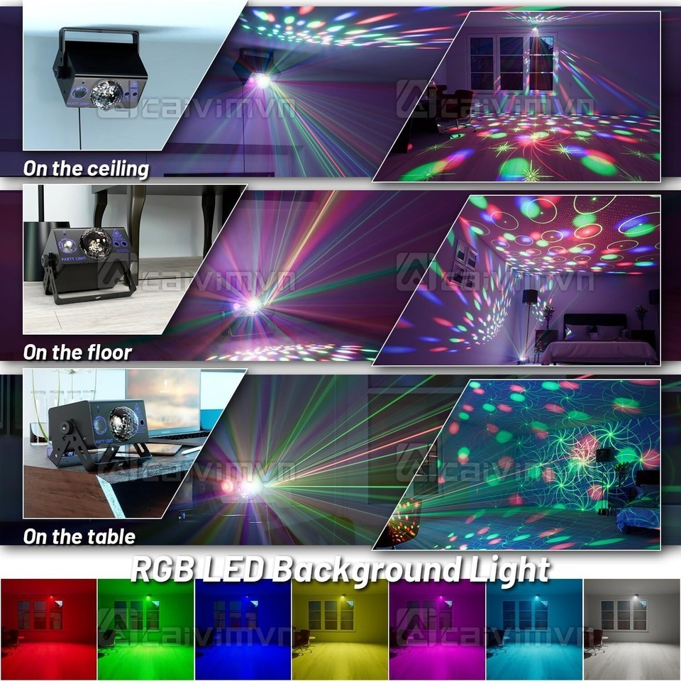 Modern Disco Ball Light with 3 Modes - Perfect for Weddings and Holiday Parties Item image 5