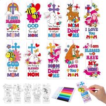 Dunzoom 200 Pcs Mother's Day Christian Coloring Bookmarks Bulk DIY - $260.94 MXN
