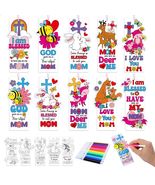 Dunzoom 200 Pcs Mother&#39;s Day Christian Coloring Bookmarks Bulk DIY - $19.73 CAD