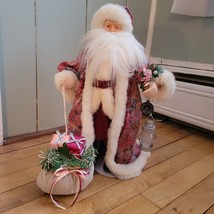 Vintage 1994 Brinn&#39;s Collectible Santa Doll Statue - £15.38 GBP