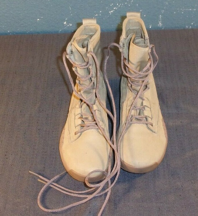 Nike SFB 8&quot; Tactical Boots Men&#39;s Size 4.5 British Khaki Canvas 631371-22... - $60.42