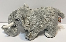 Adventure Planet Gray Elephant Plush 11&quot; Tusks Standing Stuffed Animal Toy  - £8.48 GBP