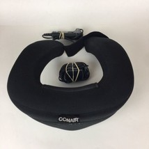 Conair Body Benefits Heated Electric Neck Pillow Massager Head Rest Black Used - $19.80