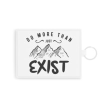 Personalized Faux Leather Card Holder: Mountain Range Illustration - £16.40 GBP