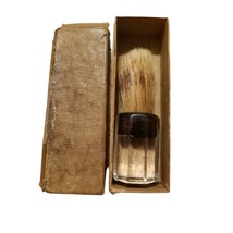 Rare Vintage Ever-Ready Shaving Brush Clear Handle 250D Mexico 4 Inch Creme - $171.93 MXN