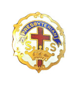 Vtg Little System Presbyterian Sunday School 1st Year Pin Religious Memo... - £23.99 GBP