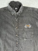 Sierra Pacific Button Up Short Sleeve Bristol 2019 Denim Shirt 3XL Black... - $14.00