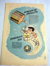 1968 Cheerios Ad Featuring Cheerios Kid &amp; Intelsat III Satellite General... - £6.26 GBP
