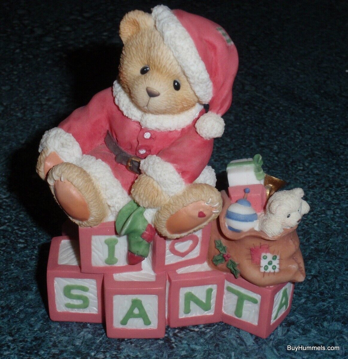Primary image for Christmas Cherished Teddies "Santa Spells Christmas Joy" Santa Blocks 500364