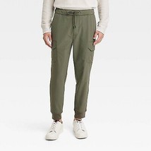 Men&#39;s Tapered Tech Cargo Jogger Pants - Goodfellow &amp; Co Olive Green S - £23.58 GBP