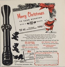 1956 Print Ad Bear Cub Rifle Scopes Kellmorgen Optical Northampton,Massachusetts - £10.60 GBP