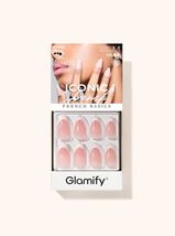 ABNY ICONIC FRENCH GLAMIFY 24 PRESS-ON NAILS ALMOND MEDIUM #NTIF11 - $4.99