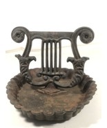 Antique Harp Shaped Victorian Style Cast Iron Boot Scraper Made In USA - £97.31 GBP