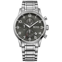 Hugo Boss HB1513181 Men’s Quartz Stainless Steel Grey Dial 44mm Watch - £101.25 GBP