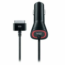 Verizon APL21VPC-F2 Apple Car Charger with 30-Pin Connection, Black/Red - $7.90