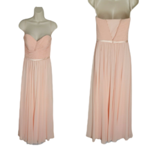 Meier Formal Sleeveless Dress ~ Sweetheart Neck ~ Sz 8 ~ Long ~ Peach - £20.85 GBP