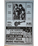 Monkees Jimi Hendrix Forest Hills Concert Poster 1967 - £15.64 GBP