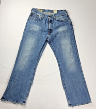 Abercrombie &amp; Fitch 30 x 30 Medium Wash Denim Work Jeans Straight Leg Heel drag - £7.73 GBP