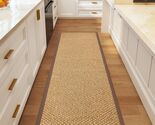 Elegant Brown Washable Runner Rug 2x6 – Non-Slip for High-Traffic Areas - $55.39