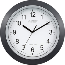 La Crosse Technology WT-3129B 12 Inch Atomic Analog Wall Clock, Pack of 1, Black - £25.43 GBP