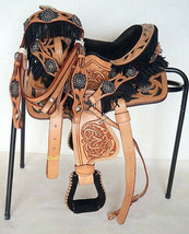 Premium Leather Western Horse Saddle With Free Tack Size 12&quot; to 16&quot; - $365.00+