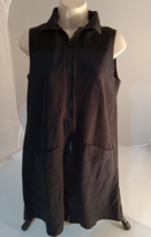 Woman&#39;s Wave Zone  Swim Coverup Mini Dress Size Small Black - £8.82 GBP