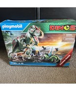 Playmobil Dinosaur 71183  T-Rex Attack with Raptor &amp; Quad 20 Piece Figur... - $24.75