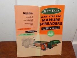 Vintage New Idea Flail Type PTO Manure Spreader Pamphlet - $14.85