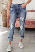 Bleach Splatter Boyfriend Straight Jeans - £35.29 GBP
