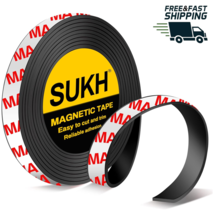 Magnetic Strip Tape Flexible Roll Adhesive Backing Strong Sticky Magnet ... - $10.28