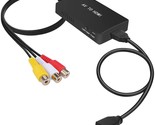 Rca To Hdmi Converter, Composite To Hdmi Adapter Support 1080P Pal/Ntsc ... - £23.51 GBP
