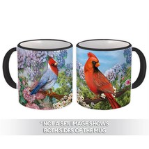 Cardinal Flowers : Gift Mug Bird Grieving Lost Loved One Grief Healing Remembera - £12.91 GBP