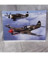Budd Davisson Aviation Art Photo Print 12x16&quot; P-40 &amp; P-47 Warhawk Thunde... - $16.65