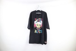 Vtg WWE Mens 3XL Faded Spell Out Twisted Bliss Wrestling T-Shirt Black Cotton - £31.25 GBP