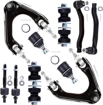 10Pc Set Front Suspension Kit Upper Control Arm Inner Outer Tie Rod En - £108.77 GBP