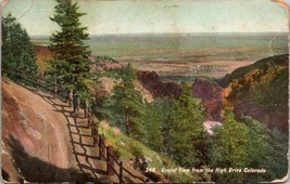 Colorado Grand View from the High Drive DB Posted 1912? Antique Postcard - £5.99 GBP