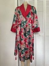 Vintage Victoria&#39;s Secret Gold Label Kimono Bath Robe Satin Tassel Tie S Y2K - £78.29 GBP