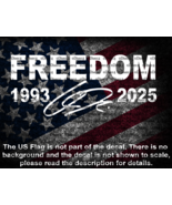 Charlie Kirk Signature Freedom 1993 2025 Vinyl Decal US Seller - $6.72+
