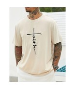 Cross Faith Men&#39;s 2XL casual tee shirt - Apricot - $40.49 CAD
