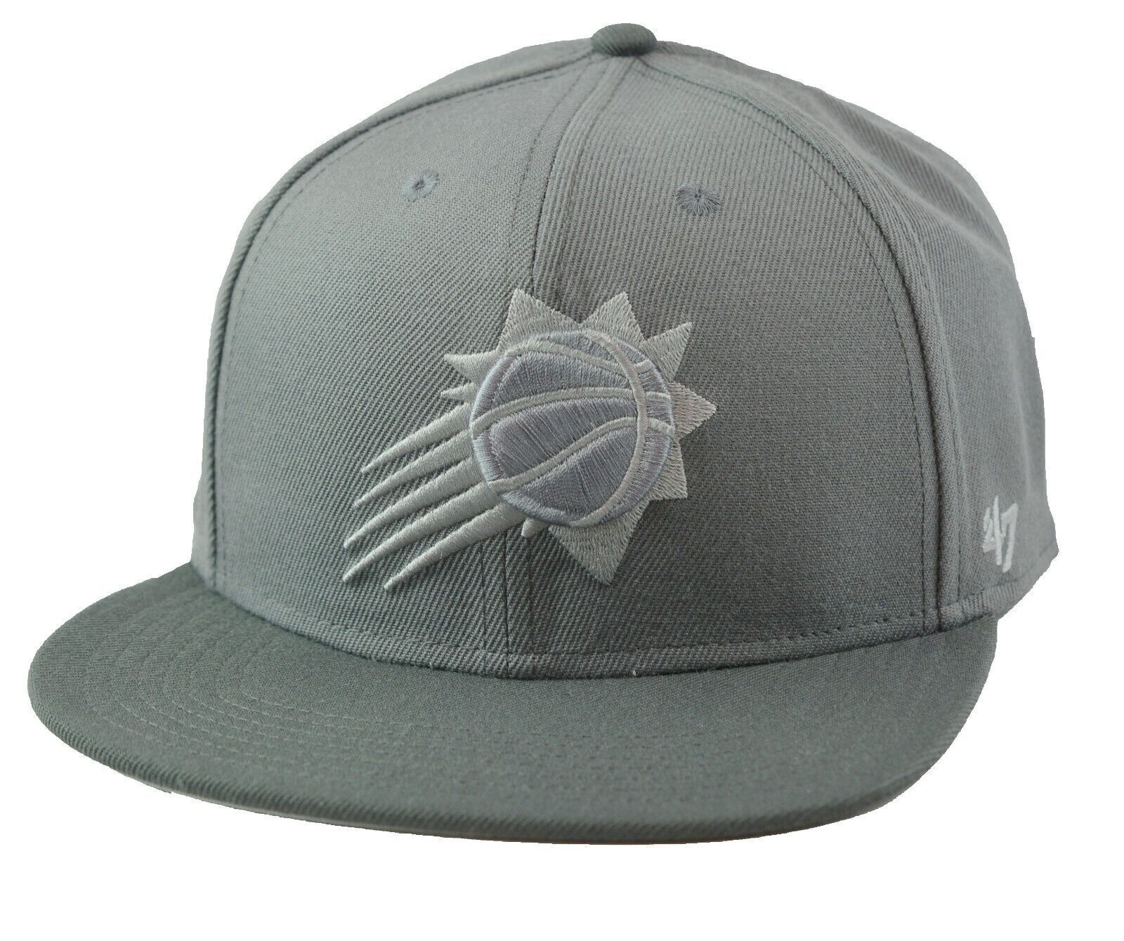 Phoenix Suns NBA '47 Sure Shot Captain Gray Tonal Snapback Hat